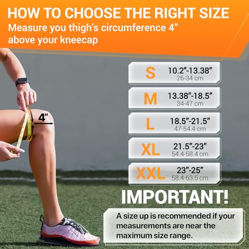 DR. BRACE ELITE Knee Brace with Side Stabilizers & Patella Gel Pads for Maximum Knee Pain Support and fast recovery for men and women-Please Check How To Size Video (XX-Large, Mars) - Image 2