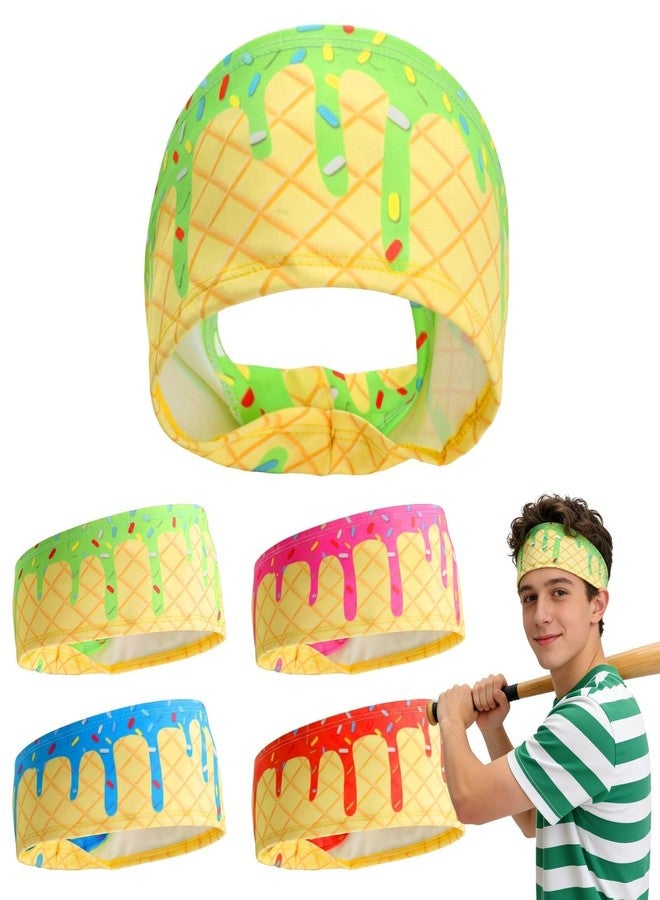 Foyods 4PC Youth Baseball Headbands for Boys - Elastic Sweatband for Boys Baseball Men Women - Sports Headbands for Basketball Football Golf Team Gift - Soft Athletic Sweat Band for Teens Youth Professional - Image 1