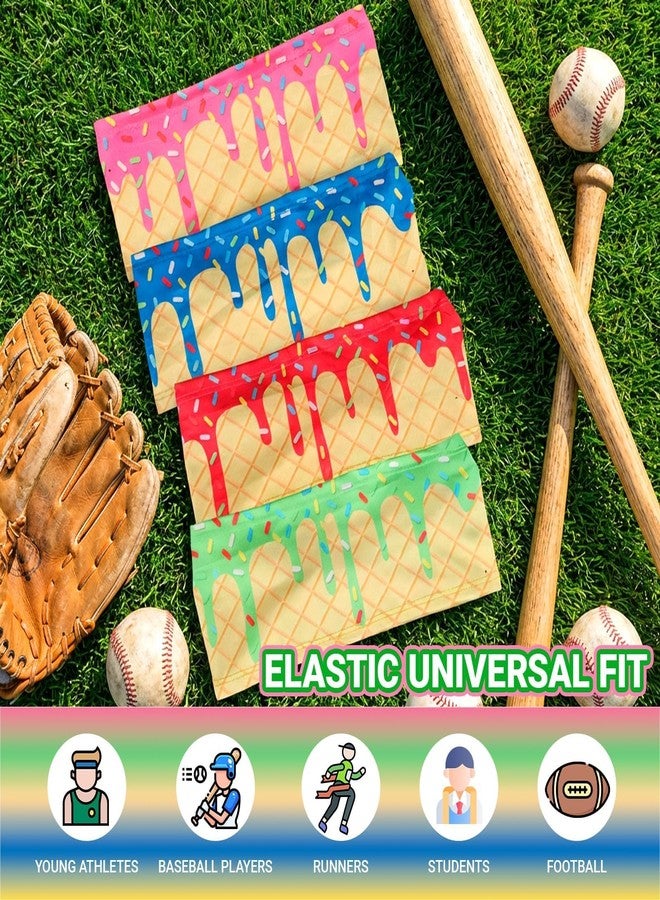 Foyods 4PC Youth Baseball Headbands for Boys - Elastic Sweatband for Boys Baseball Men Women - Sports Headbands for Basketball Football Golf Team Gift - Soft Athletic Sweat Band for Teens Youth Professional - Image 5