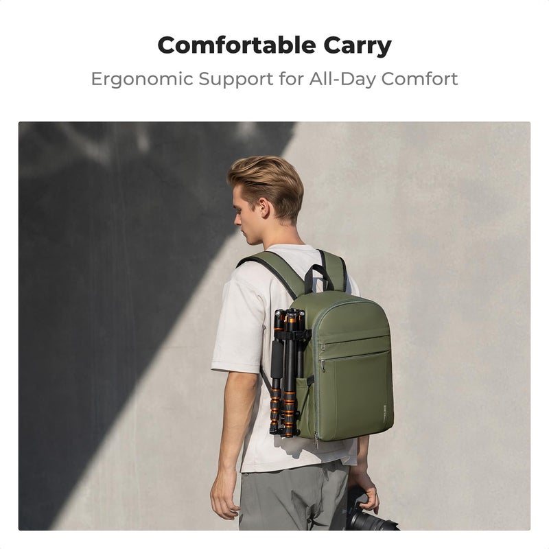 K&F CONCEPT Camera Bag Backpack, Professional DSLR/SLR/Mirrorless Camera Backpack, Photography Camera Case with Tripod Holder & Rain Cover Compatible with Canon/Sony/Nikon/FUJIFILM - Image 5