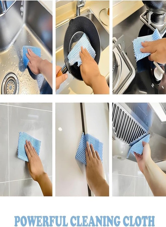 PackPro Non-Woven Kitchen Towel Roll | Red | 320 Pulls | 80 Pulls x 4 Rolls | Washable, Eco-Friendly, Disposable Cleaning Towels for Home, Office, and Kitchen Use | Soft & Highly Absorbent - Image 4