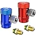 HTOMT R1234yf AdapterAdjustable R1234yf Quick Couplers AdapterAir Conditioning Line Repair Tools HighLow Side Connectors R1234yf Quick Coupler Kitr1234yf Adapter Set of 2 - Image 2