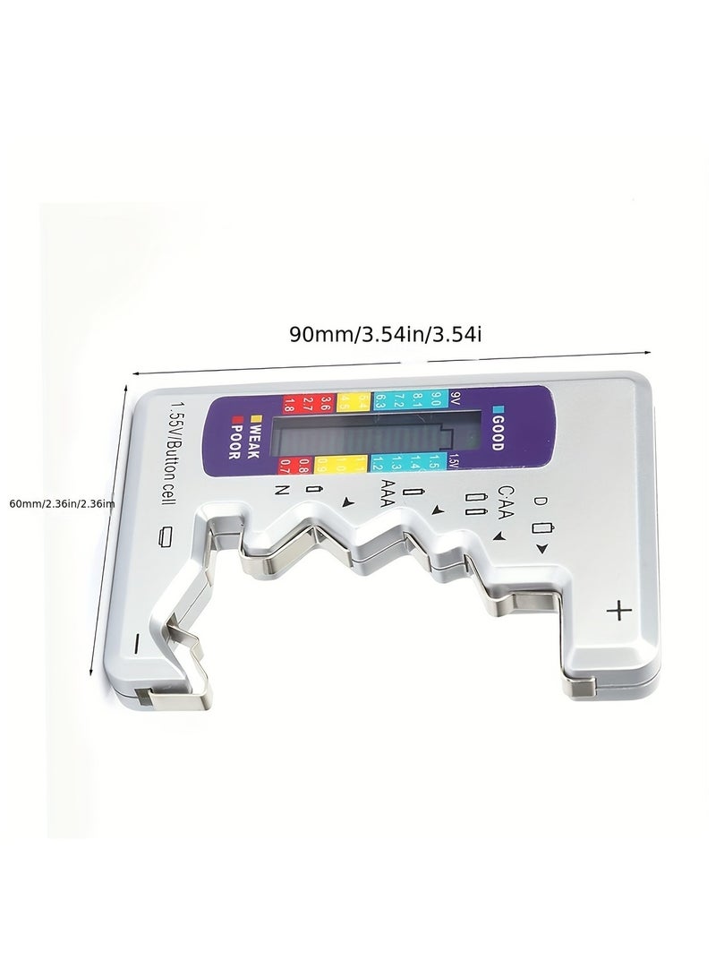 Versatile Digital Battery Tester - Quick & Easy Check for C, AA, AAA, D, N, 9V, 6F22, 1.5V Button Cell Batteries with LCD Display  - Image 5