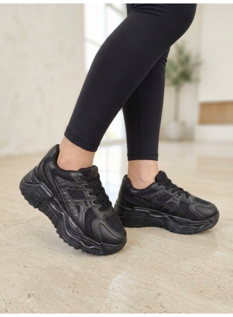 فيبراندا كوتشي بتصميم عصري يجمع بين الطابع الرياضي واللمسة الجريئة L-11-اسود - Image 1