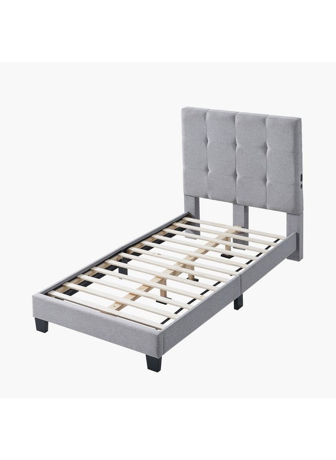 Home Box Kulltorp Smart Upholstered Single Bed 101 x 121 x 216 cm  - Image 3