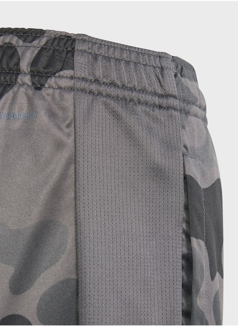 Adidas - Kids Train Essential All Over Printed Shorts - Image 1