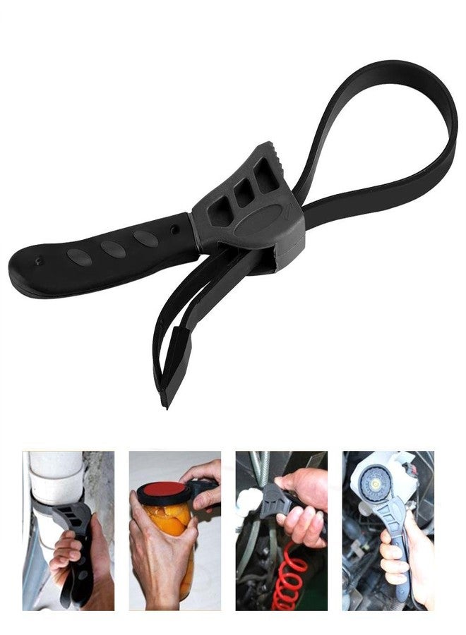 Nikou Oil Filter Wrench - 500mm Universal Rubber Band Wrench Multifunctional Wrench Adjustable Bottle Opener Can Lid Tightening Loosening Wrench, Universal Oil Filter Wrench Can Opener - Image 3