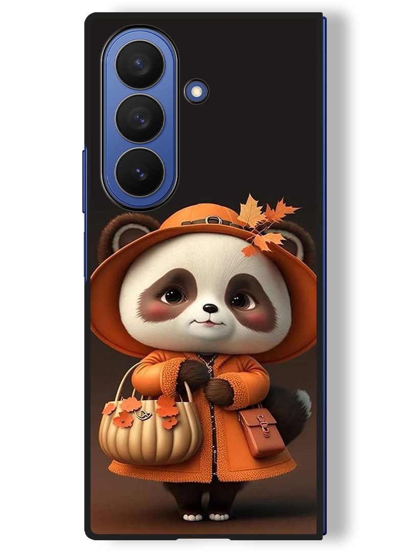Theodor Case Compatible with Samsung Galaxy Z Fold 7 - 8 Inch Protection Shockproof Bumper Cover Panda Lady - Image 1