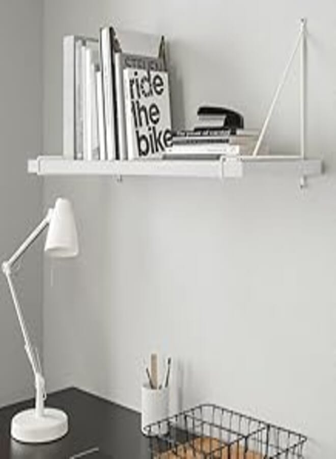 Home Gallery Swedish wall shelf 80X20 White 