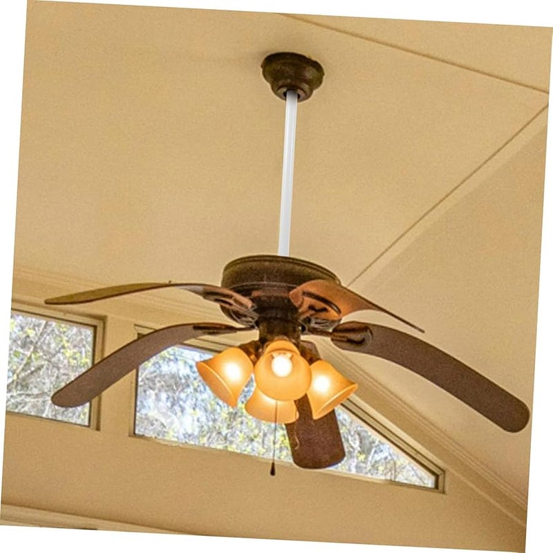 Jojofuny 4 Sets Ceiling Fan Downrod Extension Poles Double Design Installation Support Kit - Image 4