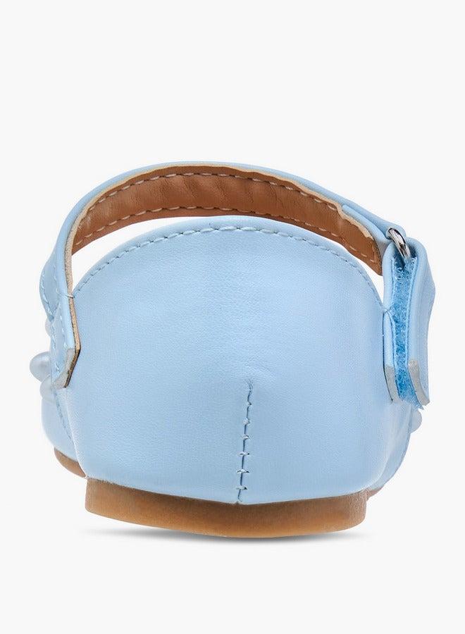 Flora Bella By Shoexpress Girls Embellished Ballerina Shoes with Hook and Loop Closure - Image 5