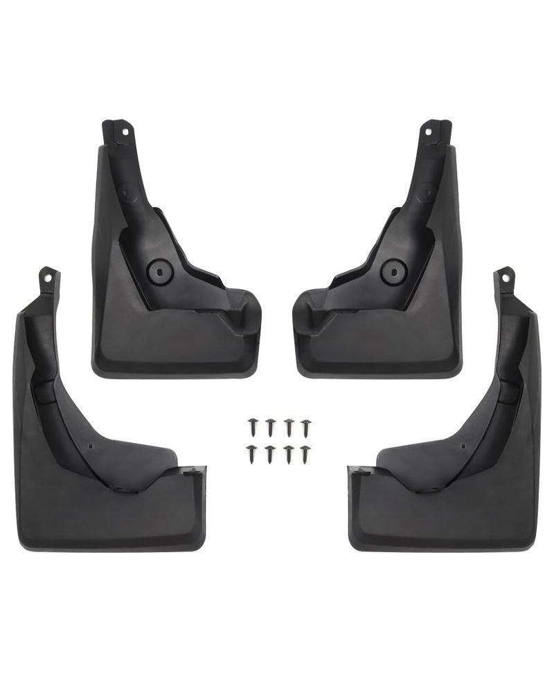 Powerty Custom Fit for Mud Flaps Toyota RAV4 2025 2024 2023 2022 2021 2020 2019 Splash Guards Molded Front and Rear Fender Cover Black ABS 4Pcs Set Hybrid Accessories Not Fit for 2021 RAV4 Prime