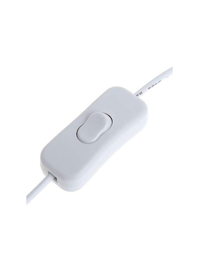 SOLDOUT USB 2.0 A Male to A Female Extension Extender With Switch ON OFF (28 CMS, White) - Image 3