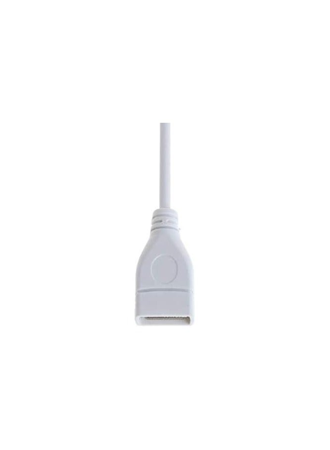 SOLDOUT USB 2.0 A Male to A Female Extension Extender With Switch ON OFF (28 CMS, White) - Image 4