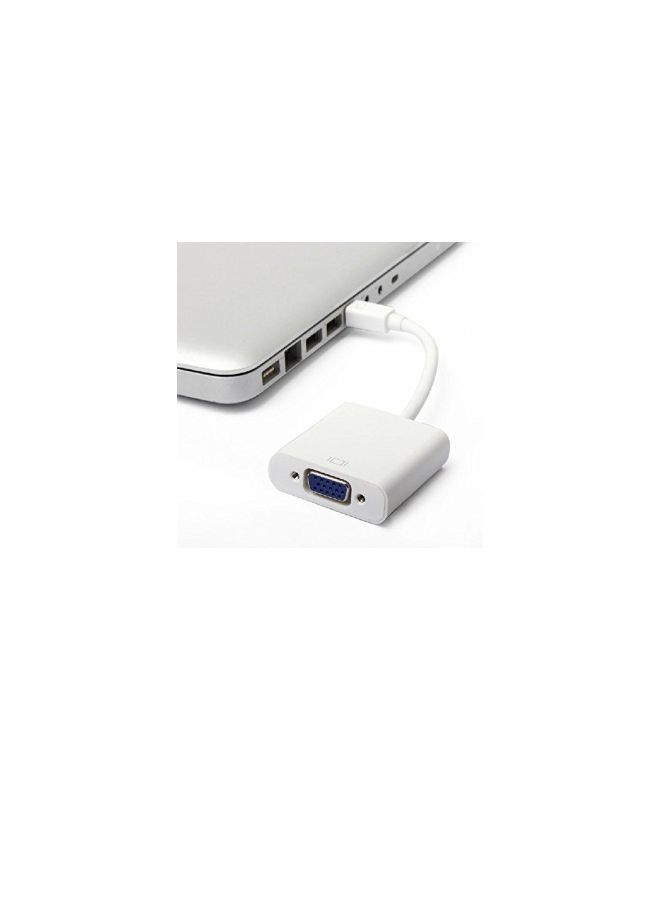 NIBEMINENT Display Port To VGA Adapter White - Image 3