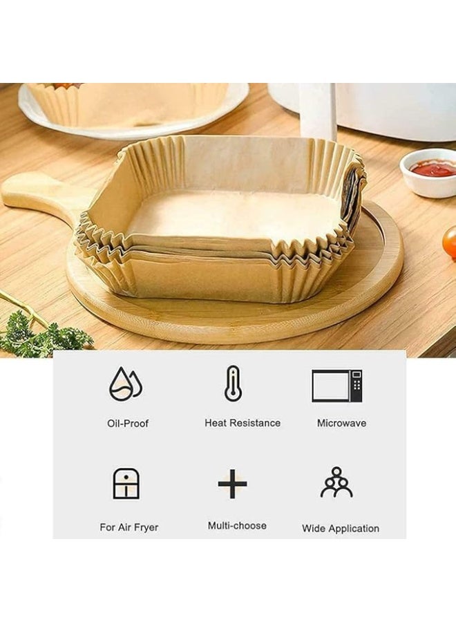 Cool Baby 50 sheets of Air Fryer Disposable Paper Liner Non-Stick Pan Parchment Baking Paper, air fryer paper trays (16 cm) - Image 2