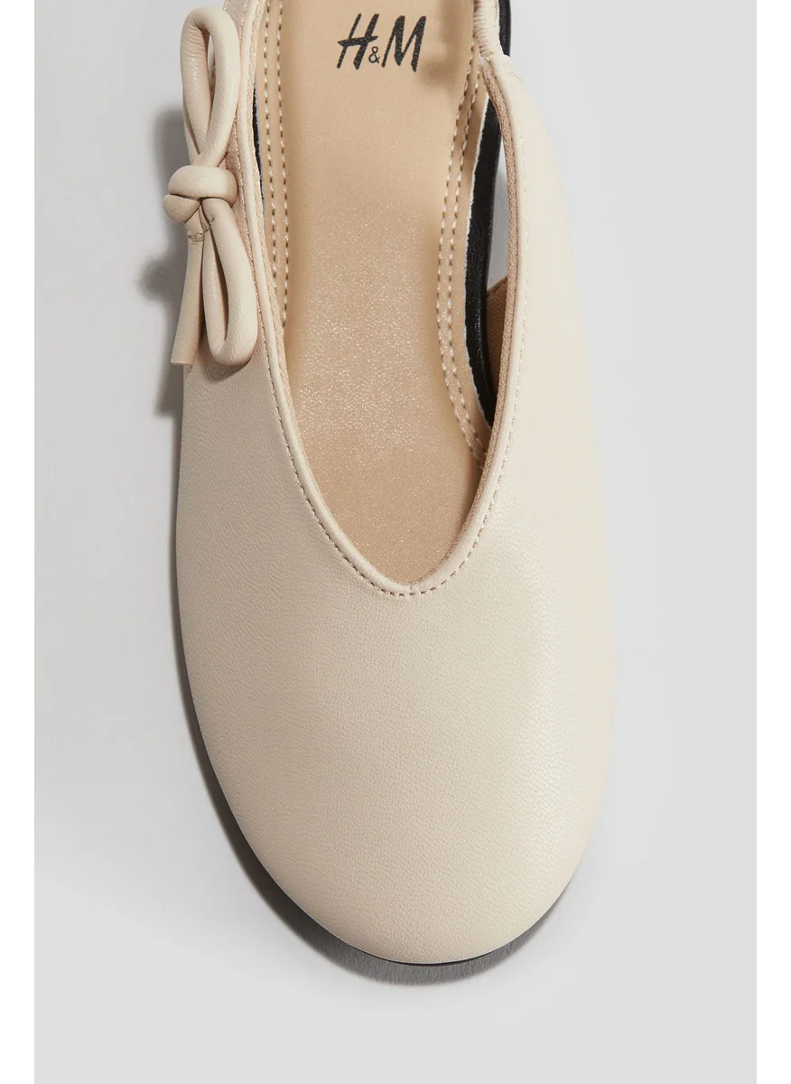 اتش اند ام Bow-Detail Slingbacks