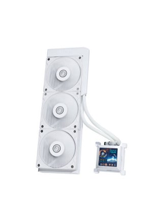 HydroShift LCD 360S AIO Liquid CPU Cooler, 360mm Radiator, 2.88" IPS Display, 3800 RPM Pump Speed, 2500 RPM Fan Speed, 73.14 CFM Airflow, FBD Bearing Type, White | G89.GHSLCD36SW.00 - pzsku/Z98AB4211E6D9F608A6F2Z/45/1747146347/93f84f11-ae3d-4d19-9a26-08646af6b071