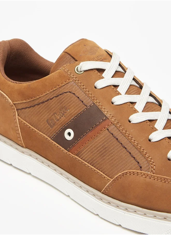 Lee Cooper Men'S Textured Lace-Up Casual Sneakers