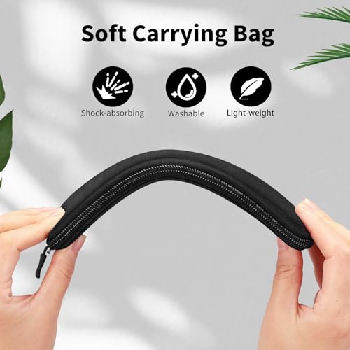 Fintie Pen Holder Case for Apple Pencil Pro, Apple Pencil (USB-C / 1st / 2nd Generation), Soft Neoprene Zipper Carrying Bag Sleeve Pouch for Samsung Stylus, Surface Pen, Black - Image 4