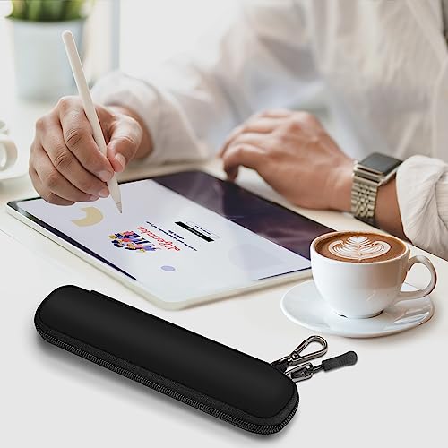 Fintie Pen Holder Case for Apple Pencil Pro, Apple Pencil (USB-C / 1st / 2nd Generation), Soft Neoprene Zipper Carrying Bag Sleeve Pouch for Samsung Stylus, Surface Pen, Black - Image 5