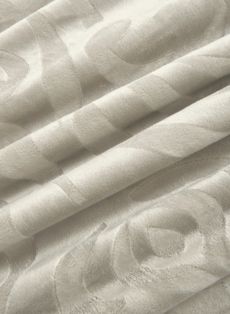 سيد المنسوجات المنزلية طقم لحاف مخملي، 5 قطع حجم مفرد، يناسب سرير مفرد 120 × 200 سم،مع الحشوة القابلة للنزع،  ناعم، دافئ