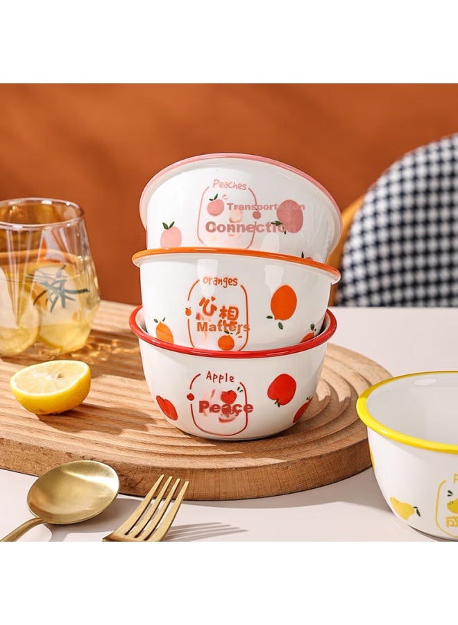 Canjiangjun Ceramic Tableware Set, Housewarming Gift, Rice Bowls, Persimmon And Cola Bowl Set, 4-piece Gift Box Set - Image 2