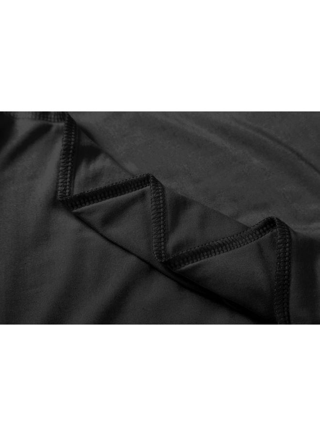 Herou Black Turtle Neck Top Stretch Pullover for Women X-Large - Image 4