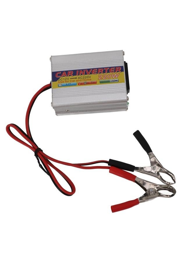 NIBEMINENT 220W Power Inverter DC 12V to AC ‑240V Solar Inverter Car Converter with Working Indicator Light Multi Protection  - Image 1