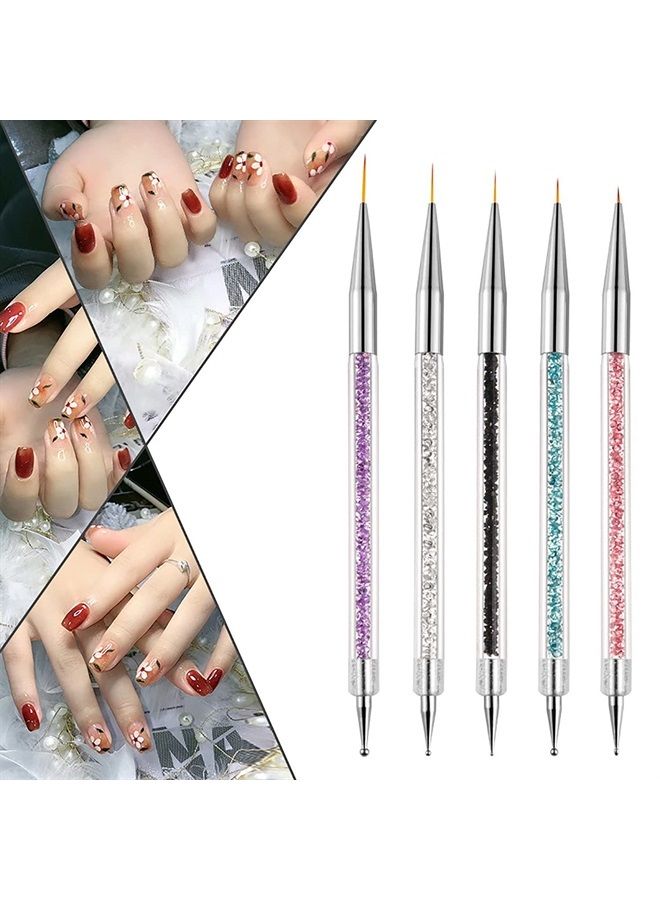 WOKOTO 8 Pcs Ombre Nail Brush Nail Art Brushes Set With 4 Nail Sponges Tips Ombre Brush For Gel Nails Gradient Nail Brushes For Ombre Acrylic Nail Art Liner Brushes Dotting Tools With Different Size - Image 4