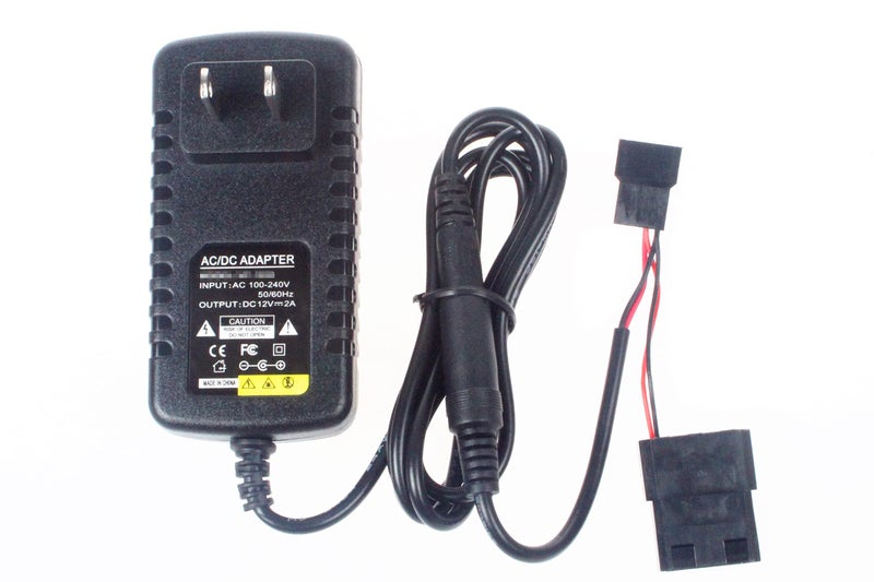 NOYITO محول طاقة مروحة DC 12V 2A مروحة مزود طاقة خارجي مناسب لموصل D-Port 3-Pin 4-Pin ذكر أنثى للمراوح المبردة - Image 2