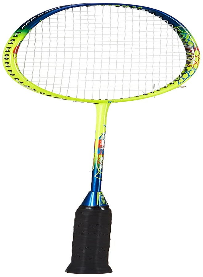 ترايامف مضرب تنس الريشة Triumph Wizard Graphite خفيف الوزن مع أوتار، وحقيبة Cosmic-6R ذات حجرتين، باللونين الأحمر والرمادي. - Image 1