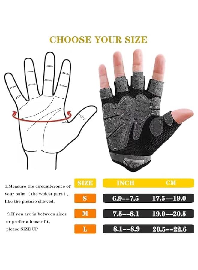 HOOKOR New Breathable Workout Gloves for Women & Men - No More Sweaty & Full Palm Protection Gym Exercise, Cycling, Fitness, Weightlifting, Pull-ups, Deadlifting, Rowing-M - Image 4