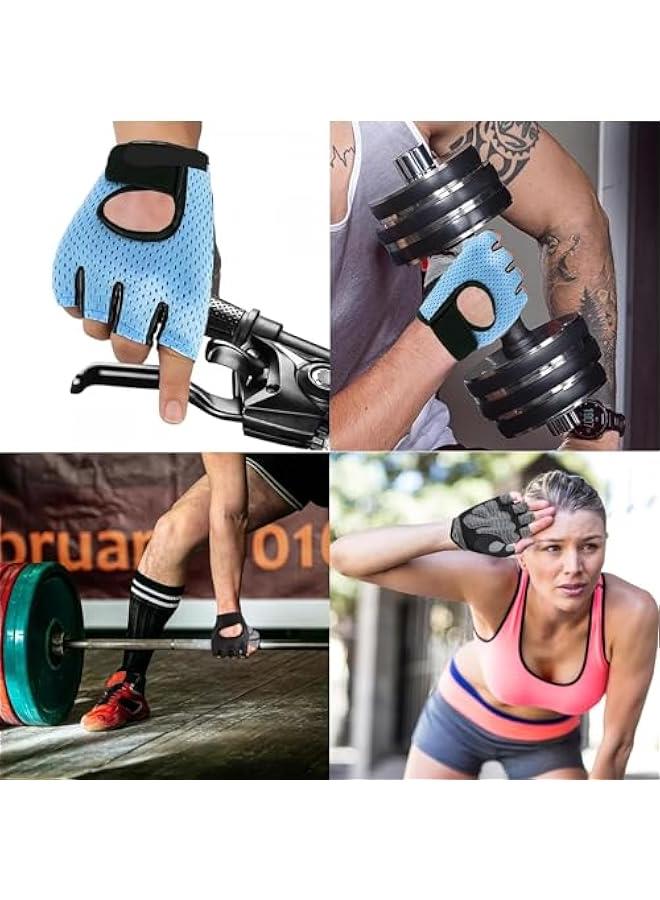 HOOKOR New Breathable Workout Gloves for Women & Men - No More Sweaty & Full Palm Protection Gym Exercise, Cycling, Fitness, Weightlifting, Pull-ups, Deadlifting, Rowing-M - Image 5