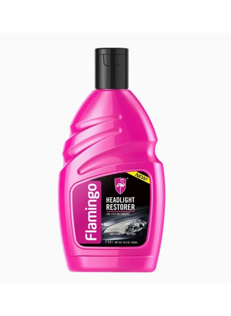 Flamingo Car Headlight Restoration Clear Headlight Painting and Polishing Car Lens Restorer Headlight Restorer 300ml | F391 - Image 2