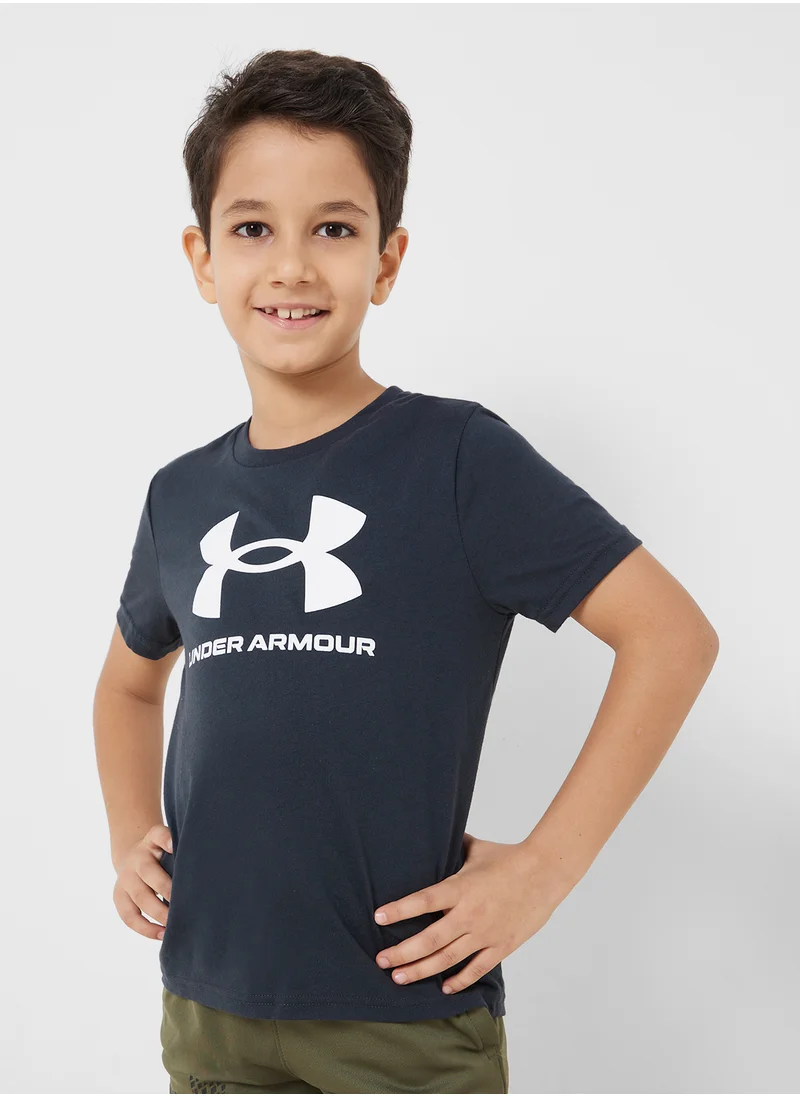 UNDER ARMOUR Kids Sportstyle Logo T-Shirt