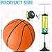 Oleitodh 18 Pcs 5 Mini Basketball Set with Pump PVC Small Basketball for Over The Door Hoop Games Party Favors Indoor Outdoor Play Adults Kids Pool Beach - Image 4