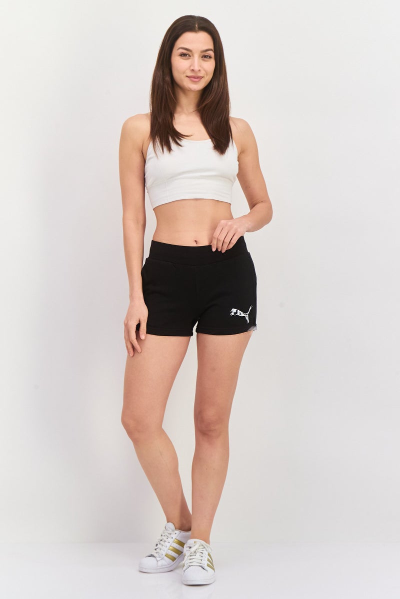 PUMA Women Sportwear Fit Training Shorts, Black  - Image 4