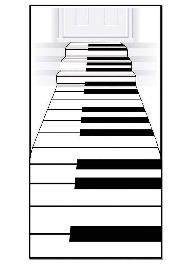 Beistle Novelty Polyester Fabric Piano Keyboard Aisle Runner Jazz Music Birthday Party Supplies Roaring 20'S Theme Decorations - Image 2