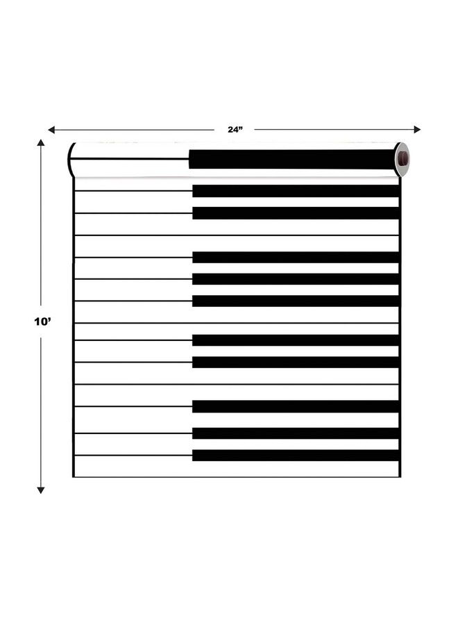 Beistle Novelty Polyester Fabric Piano Keyboard Aisle Runner Jazz Music Birthday Party Supplies Roaring 20'S Theme Decorations - Image 3