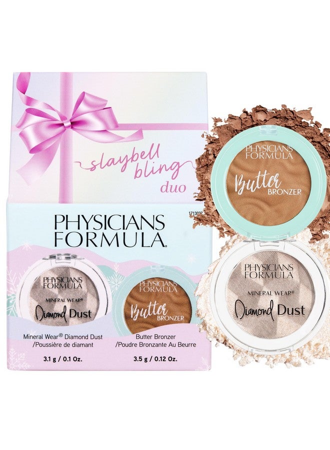 فيزيشنز فورميلا مجموعة هدايا العطلات سلاي بيل بلينغ ديو من فيزيشنز فورميولا - برونزر الزبدة وغبار الماس، غنية بزبدة مورومورو لتوهج متألق، خالية من القسوة ونباتية - Image 1