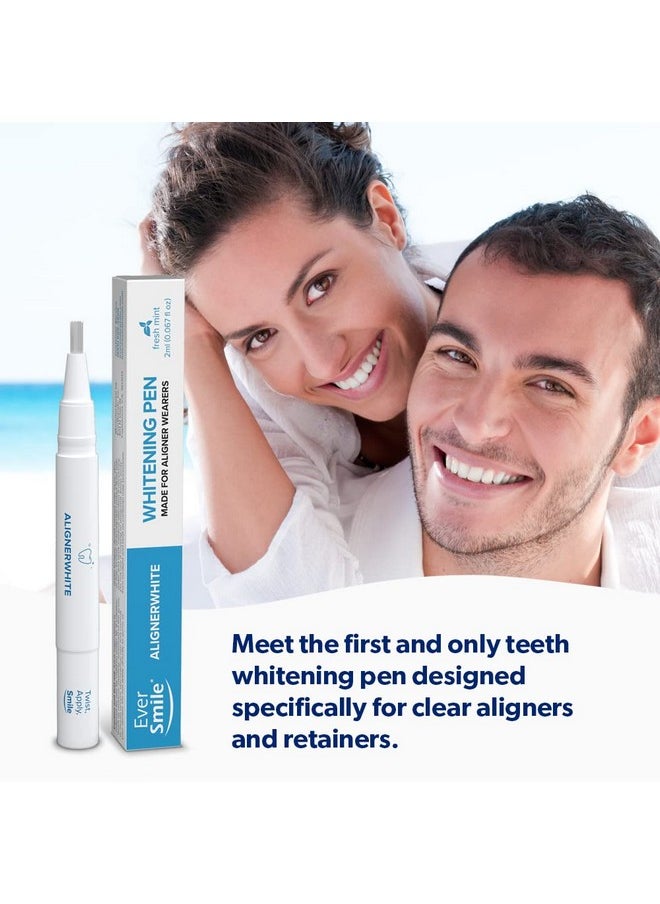 EverSmile EverSmile AlignerWhite Teeth Whitening Pen | for Clear Aligners and Retainers, Aligner Whitener, Gel Whitening Pen in Fresh Mint. Twist, Apply and Smile!  - Image 4