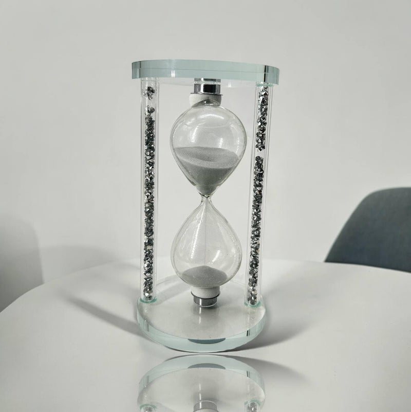 BOTIST Crystal Sand Timers HourglassSand Clock for Lover Friends and Relatives with Gift Box Pack of 1Clear - Image 3