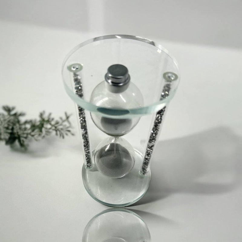 BOTIST Crystal Sand Timers HourglassSand Clock for Lover Friends and Relatives with Gift Box Pack of 1Clear - Image 2