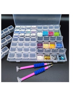 Excefore 56 Grid Diamond Painting Container Box Sewing,Organizer Nail Diamonds and Bead for Sewing, Nail Diamonds, Diamond Painting Accessories  - Image 3