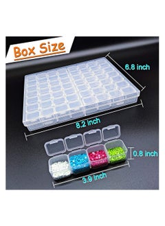 Excefore 56 Grid Diamond Painting Container Box Sewing,Organizer Nail Diamonds and Bead for Sewing, Nail Diamonds, Diamond Painting Accessories  - Image 4