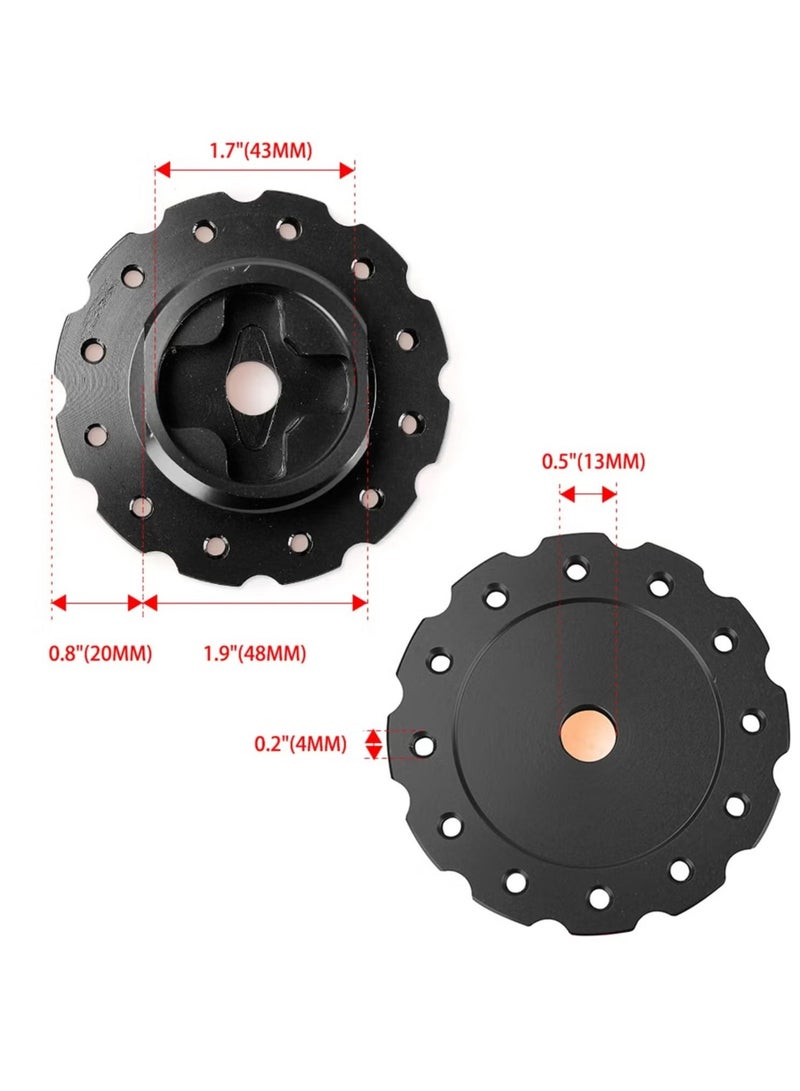 Aluminum Steering Wheel Adapter, Sim Racing Gaming Steering Wheel Adapter for T300, T500, TS-PC, TS-XW - Image 5