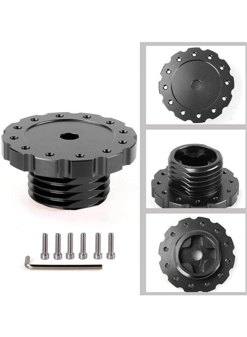 Aluminum Steering Wheel Adapter, Sim Racing Gaming Steering Wheel Adapter for T300, T500, TS-PC, TS-XW - Image 2