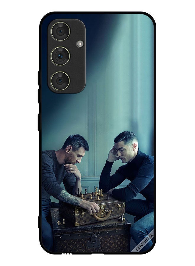Covernex Protective Case Cover For Samsung Galaxy A54 Messi Vs Ronaldo Play Chess - Image 1