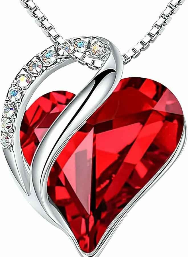 Heart-shaped necklace, childbirth stone women's necklace, healing stone, non-allergenic women's jewelry, silver pendant necklace